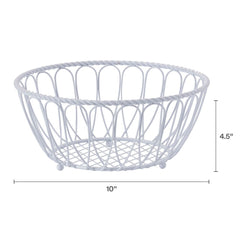 Rope Fruit and Bread Basket White