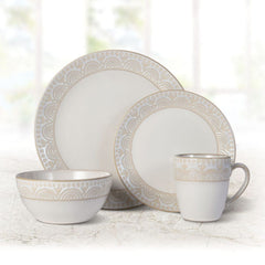 Amelia 16 Piece Dinnerware Set, Service for 4