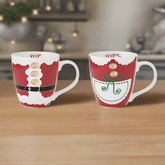 Mr. & Mrs. Santa Claus Set of 2 Mugs