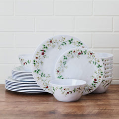 Winterberry® Melamine 24 Piece Dinnerware Set, Service for 8