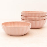 Darbie Angell Lady Blush Set of 4 Oval Soup Cereal Bowls