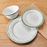 Trellis Sage Accent 12 Piece Dinnerware Set, Service for 4