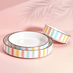 Darbie Angell Happy Spring Summer 9 Piece Bowl Set, Service for 3