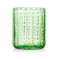 Darbie Angell Dappled Clouds Seafoam Set of 4 Double Old Fashioned Glasses