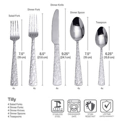 Tilly 20 Piece Flatware Set, Service for 4