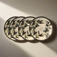 Belmont Set of 4 Round Stalks Salad Plates