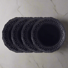 Chateau Midnight Set of 4 Dinner Plates