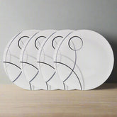 Circles Set of 4 Dinner Plates