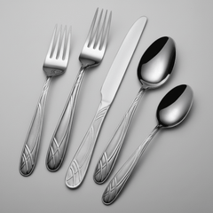 Hoopla Frost 20 Piece Flatware Set, Service for 4
