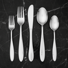 Jasmine 30 Piece Flatware Set With Caddy, Service for 6