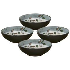 Rustic Leaves Set of 4 Individual Pasta Bowls