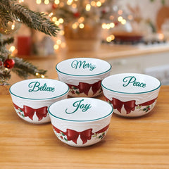 Winterberry® Ribbon Set of 4 Dessert Fruit Bowls