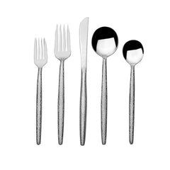 Forged Shea Hammered 20 Piece Flatware Set, Service for 4