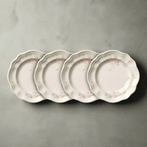 Tea Rose Set of 4 Dessert Plates