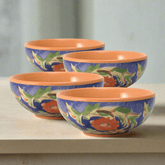 Villa della Luna® Set of 4 Fleur Soup or Cereal Bowls