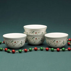 Winterberry® Set of 4 Deep Soup Cereal Bowls