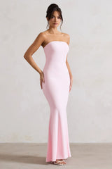 Ceremony | Pink Bandeau  Maxi Dress