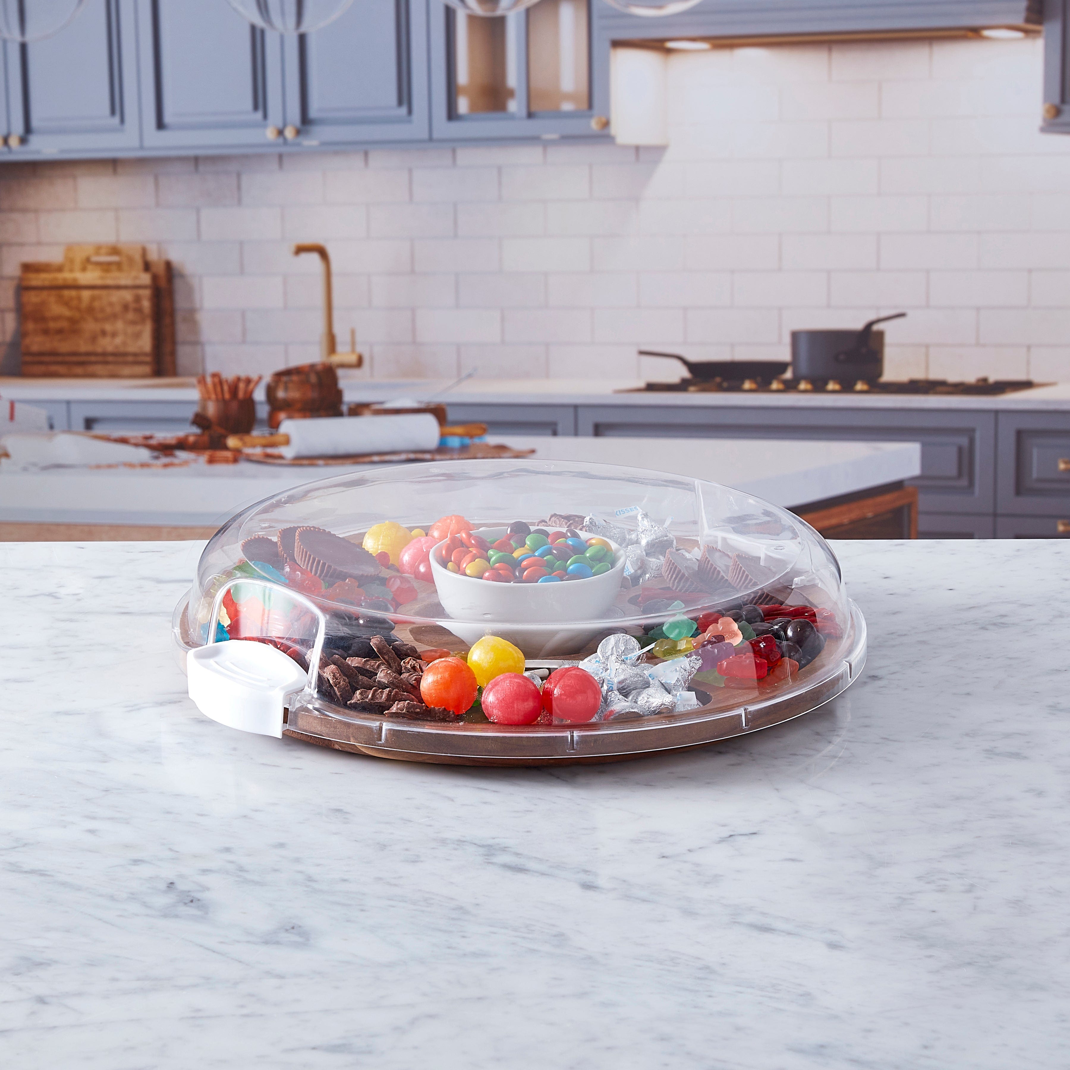 Farberware Build-A-Board ™ Cutting Board with Clear Locking Lid, 14 IN Round