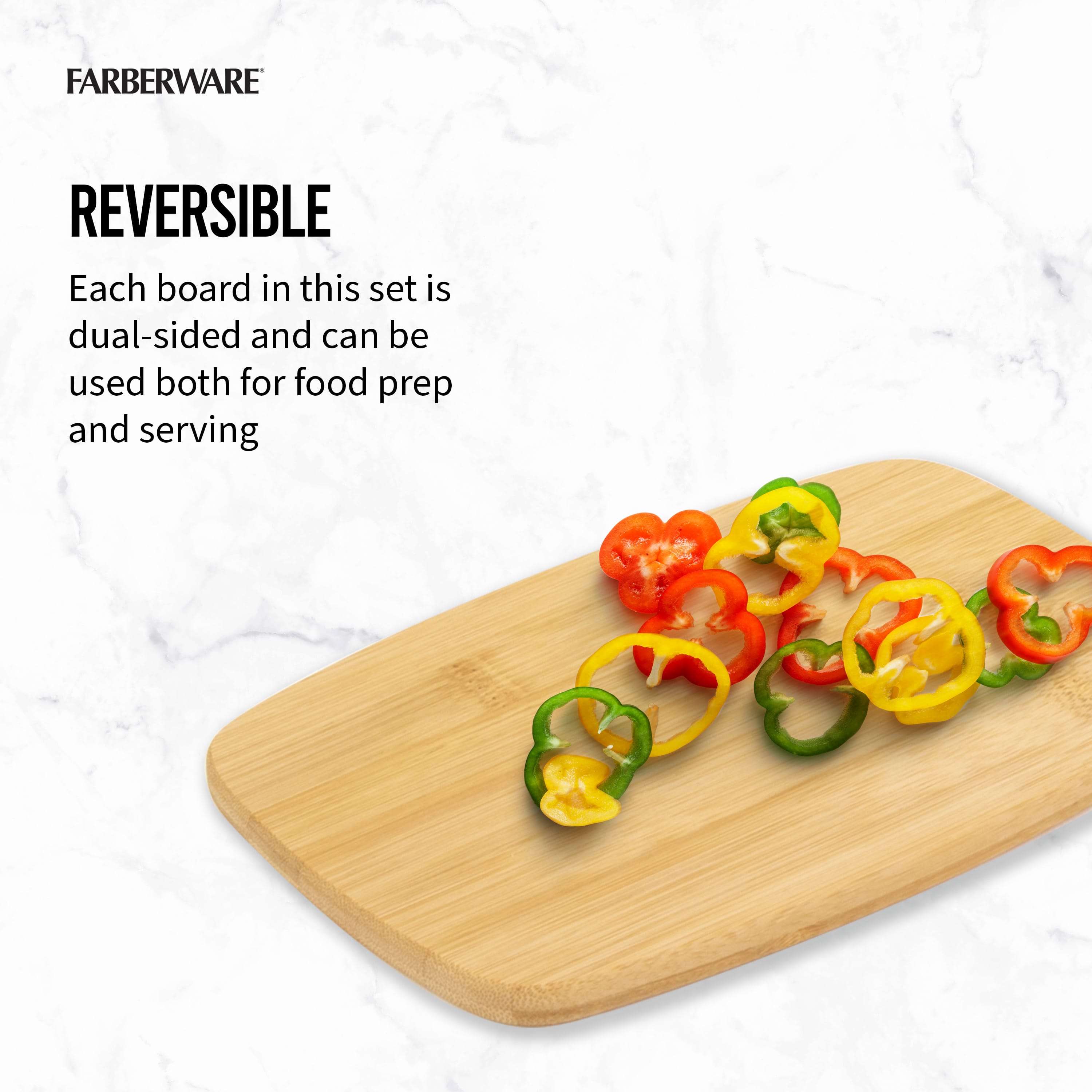 Farberware 4-Piece Bamboo Cutting Board Set