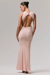 By Your Side | Pink Cut-Out Maxi Dress With Bows