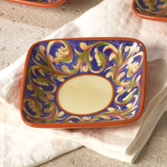 Villa della Luna® Square Ceramic Wine Tapas Plate