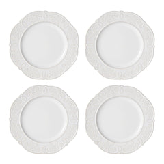 Abby White 16 Piece Dinnerware Set, Service for 4