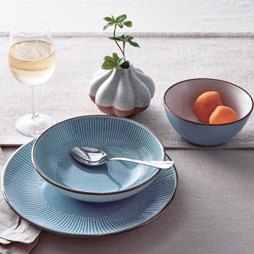 Arlie Blue 12 Piece Pasta Dinnerware Set, Service for 4