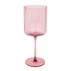 Darbie Angell Set of 4 Prismatic Lilac Wine Glasses