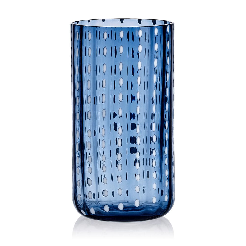 Darbie Angell Dappled Clouds Cobalt Set of 4 Highball Glasses