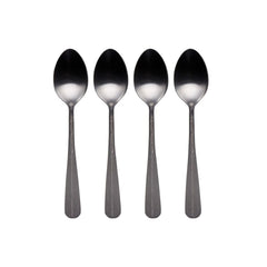Sable Black Set of 4 Mini Coffee Spoons