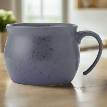 Black Speckled Jumbo Soup Mug
