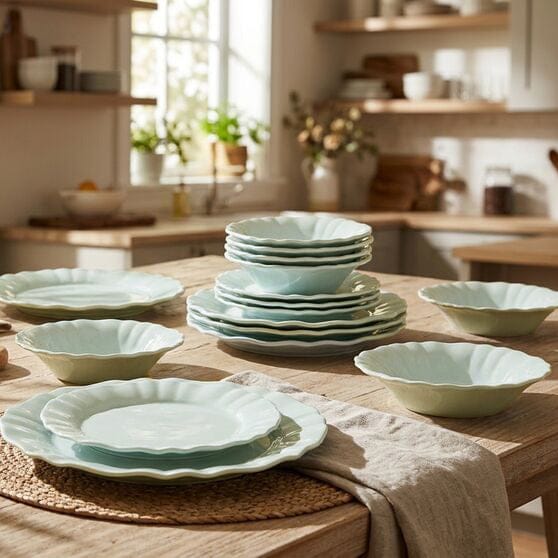 Graceful Petals 12 Piece Dinnerware Set, Service for 4