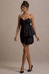 Winner | Black Bandeau Mini Dress With Oversized Bow