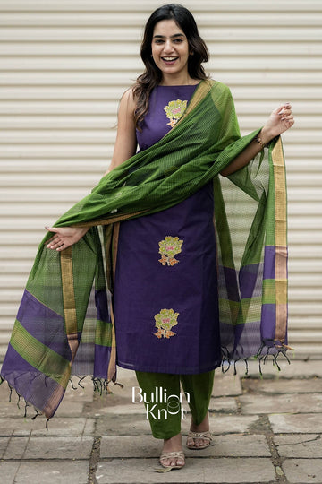 Himanshi Mangalgiri Cotton Kurta Set with Dupatta