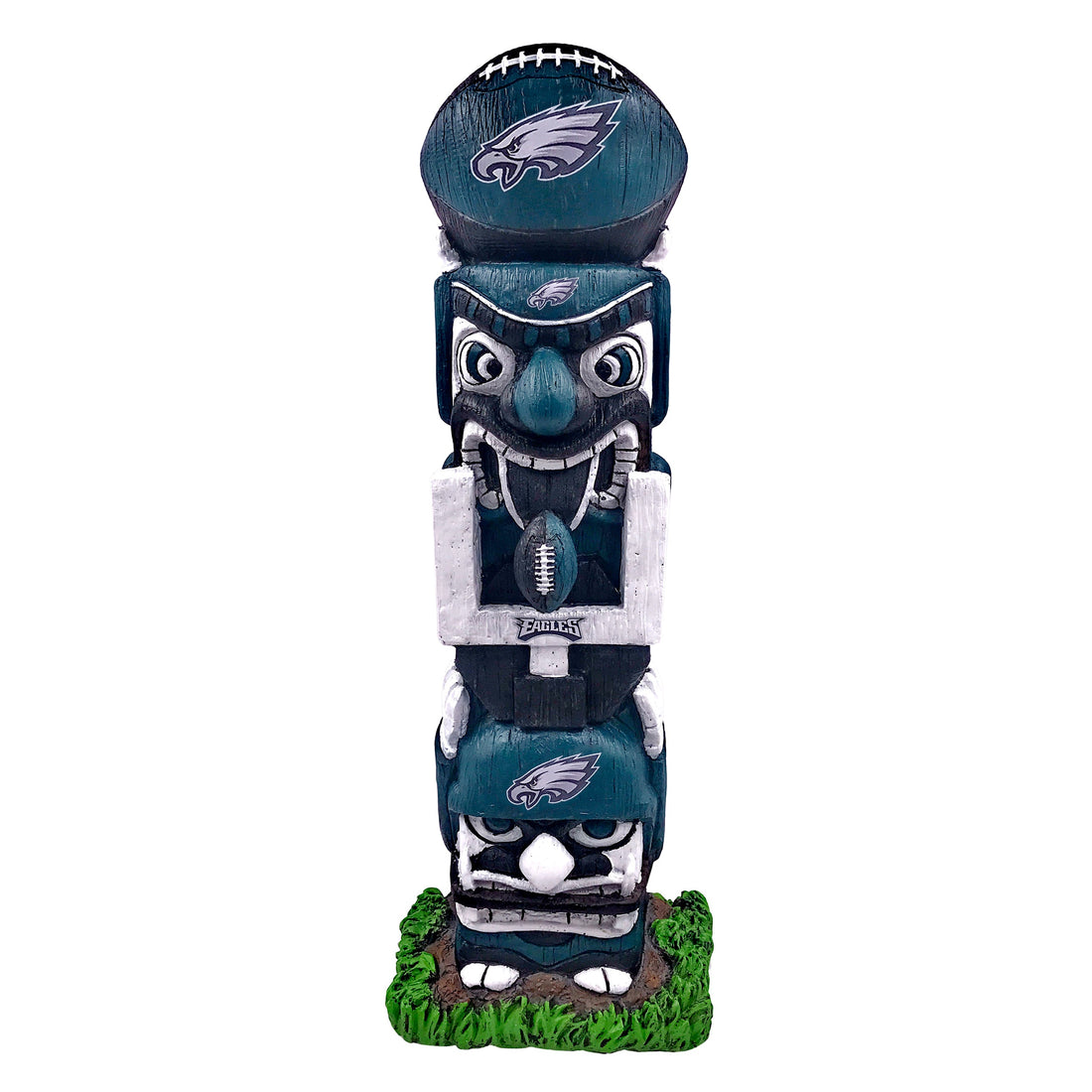 Philadelphia Eagles 16" Tiki Face Totem Pole Figurine