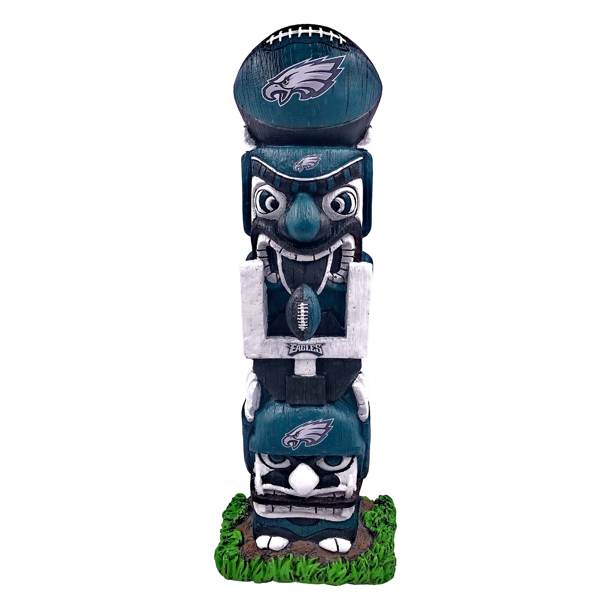 Philadelphia Eagles 16" Tiki Face Totem Pole Figurine