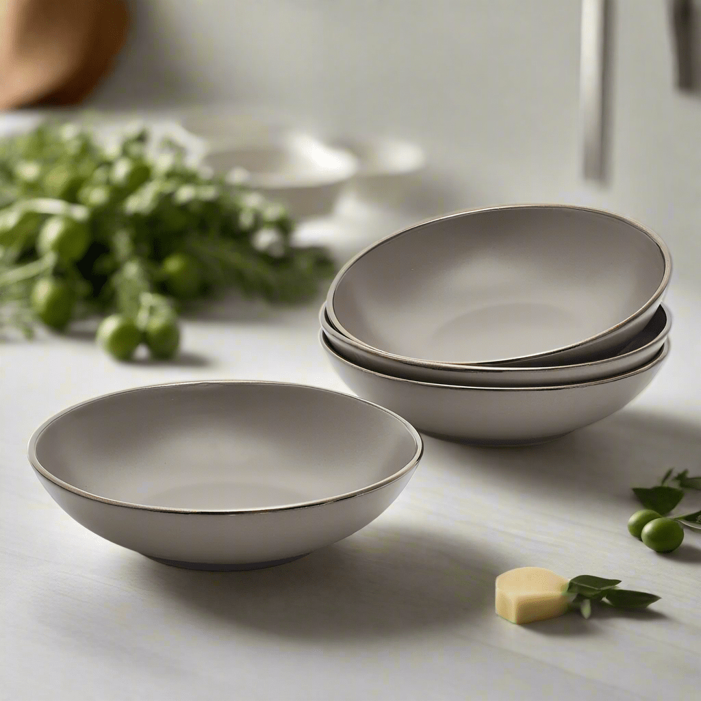 Hadlee Gray Set of 4 Pasta Bowls