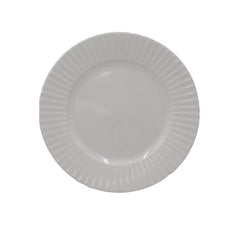 White Embossed 32 Piece Dinnerware Set, Service for 8