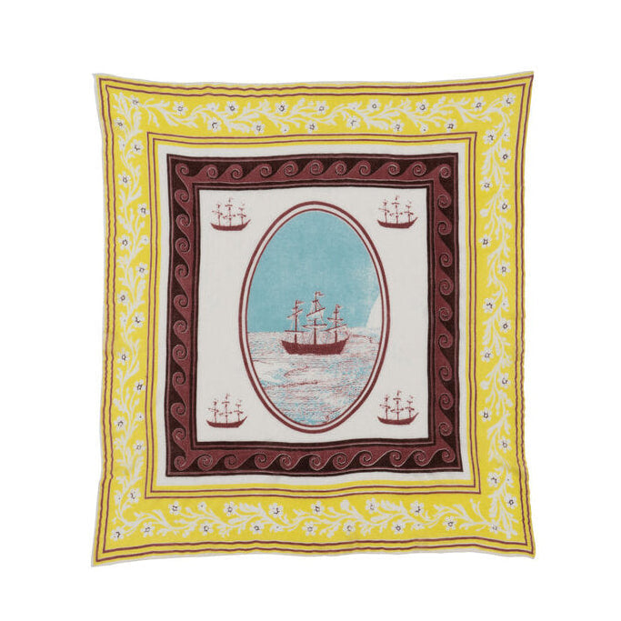Saved NY Cashmere Lukas The Illustrator - High Seas Scarf