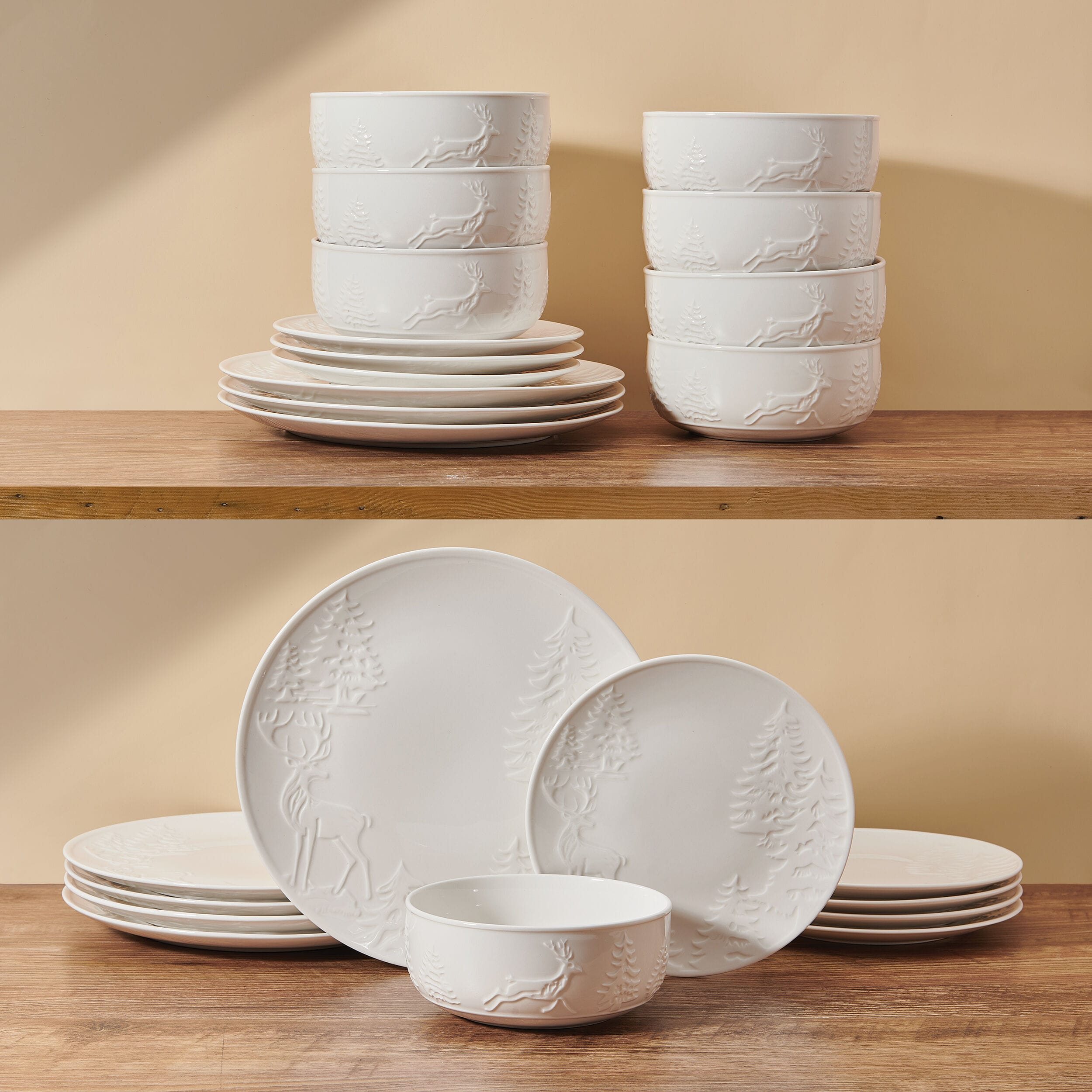 Trailside Retreat 24 Piece Dinnerware Set, Service for 8