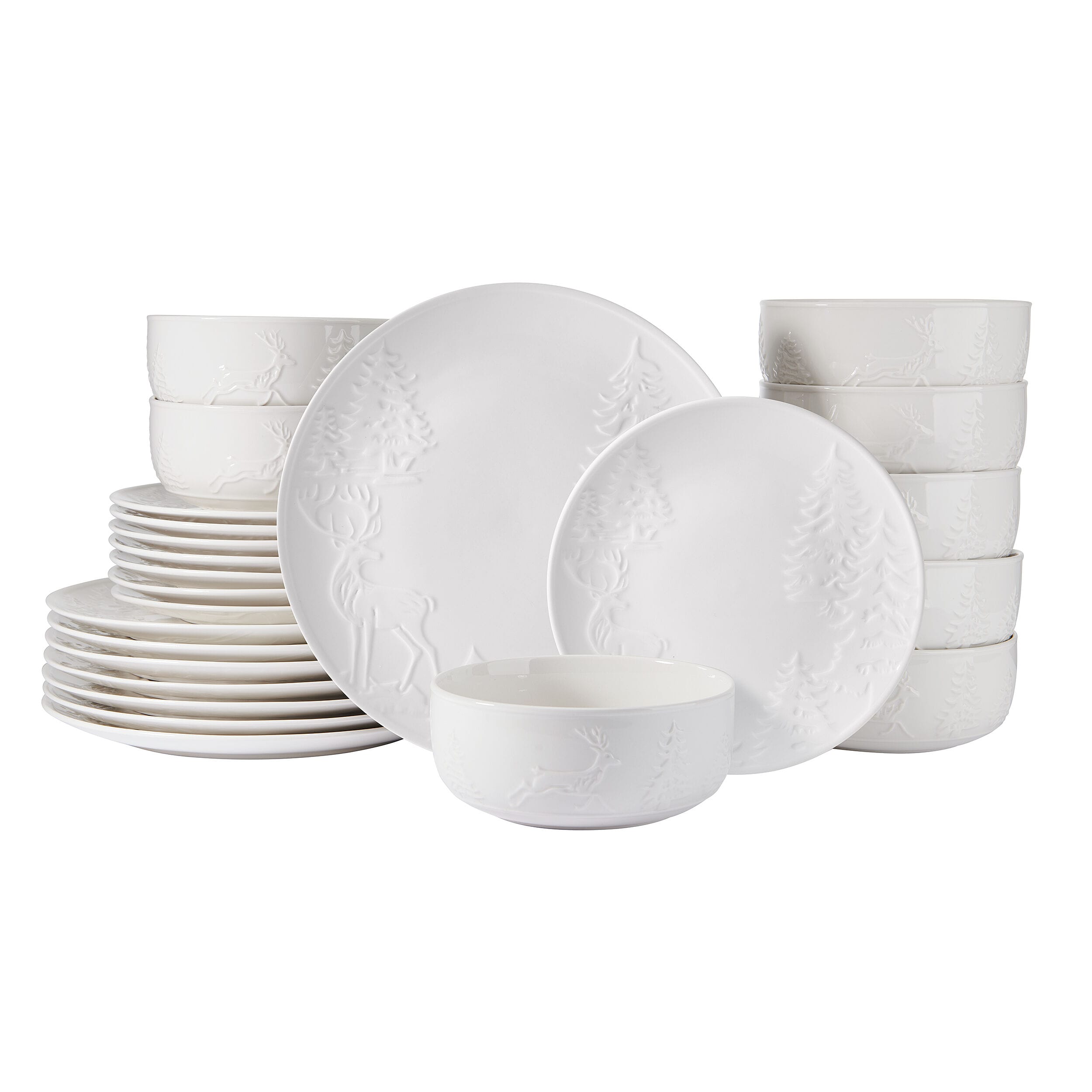 Trailside Retreat 24 Piece Dinnerware Set, Service for 8