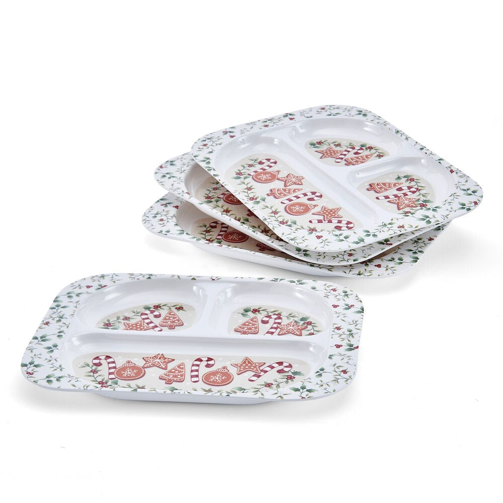 Winterberry® Set of 4 Melamine Children's Plates