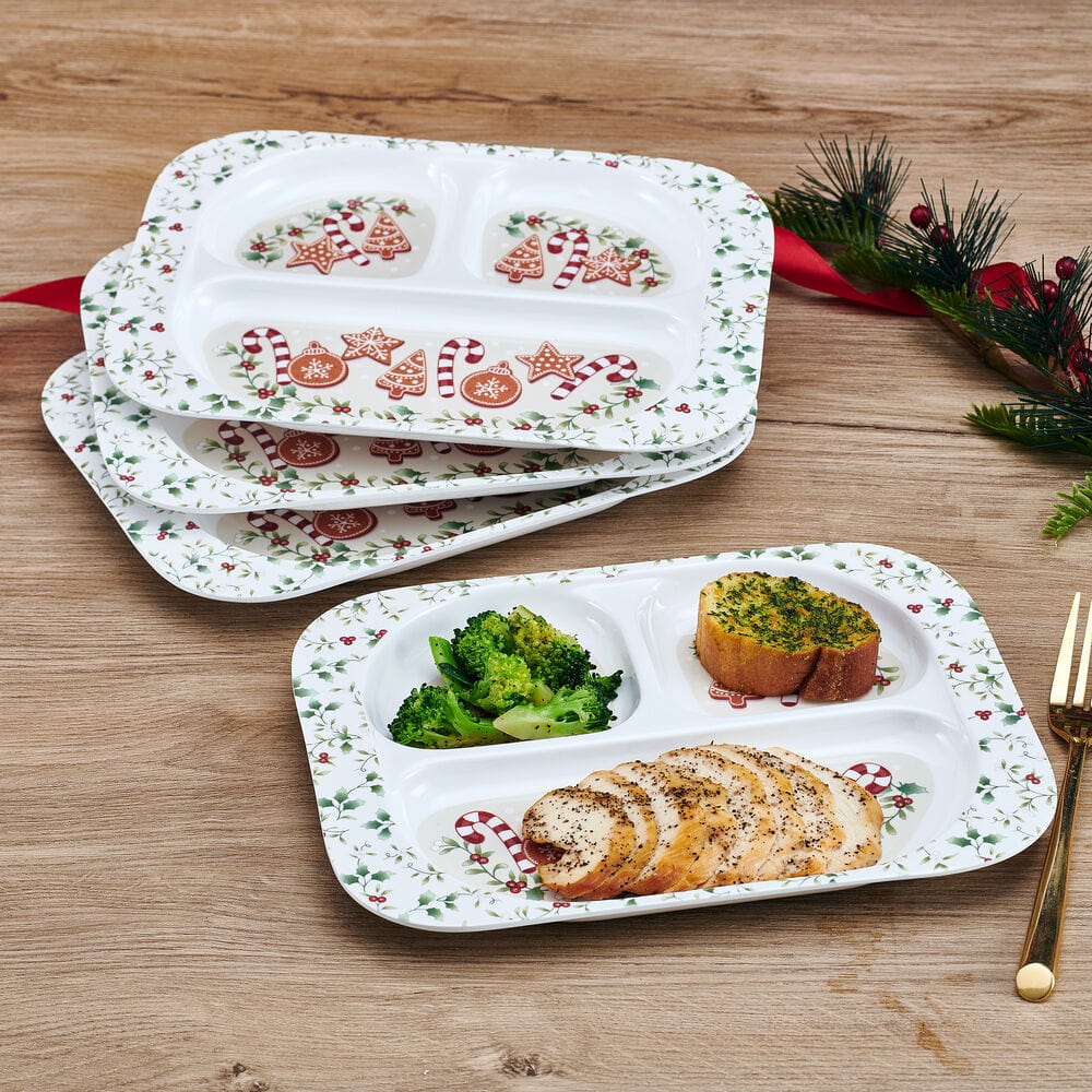Winterberry® Set of 4 Melamine Children's Plates