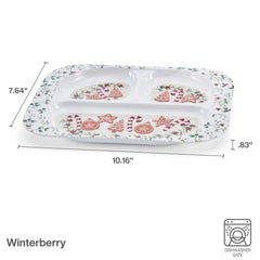 Winterberry® Set of 4 Melamine Children's Plates