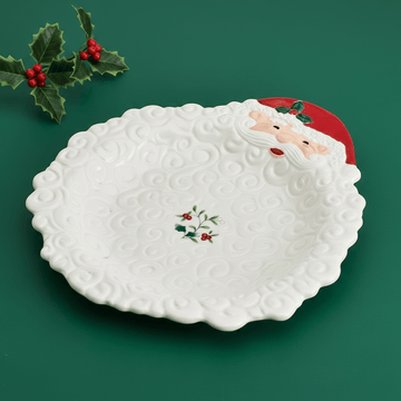 Winterberry® Santa Figural Bearded Platter