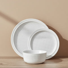 Blooming Meadow Cream 12 Piece Dinnerware Set, Service for 4
