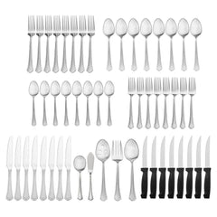 Capri Frost 53 Piece Flatware Set, Service for 8