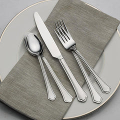 Capri Frost 53 Piece Flatware Set, Service for 8
