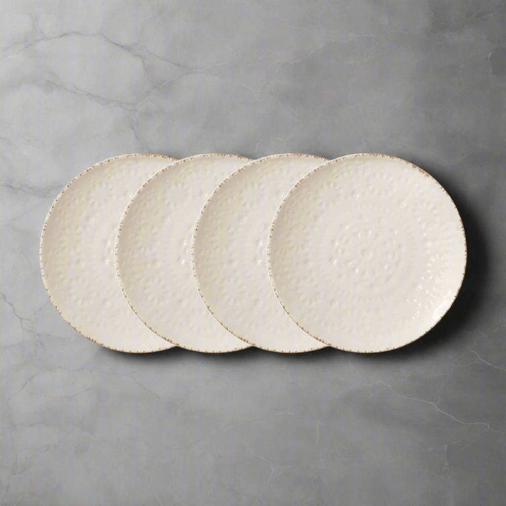 Chateau Cream Set of 4 Appetizer Plates