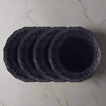 Chateau Midnight Set of 4 Dinner Plates